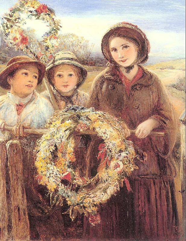 Marshall, Thomas Falcon May Day Garlands oil painting picture